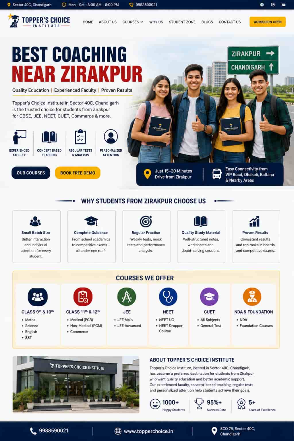 Best Coaching Near Zirakpur