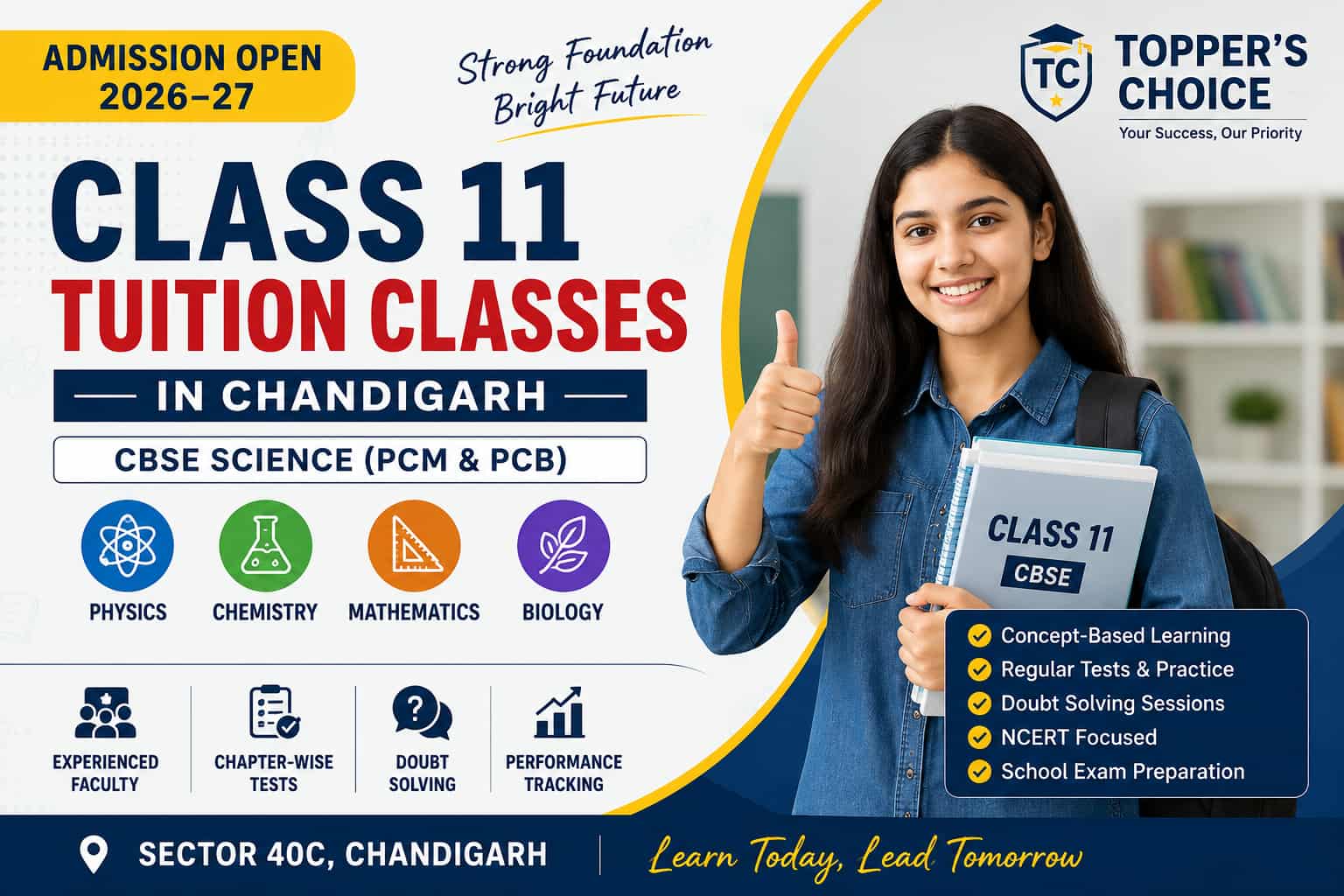 Class 11 Tuition Classes in Chandigarh | CBSE Science Coaching