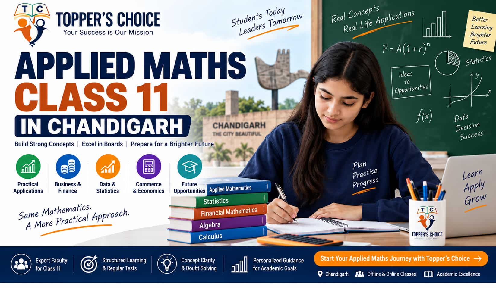 applied maths class 11 in chandigarh
