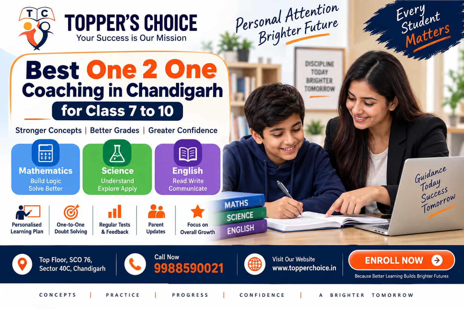 best one 2 one coaching in chandigarh